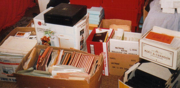BGA archive whilst boxed for moving to Harry Fearnley BGA archive
