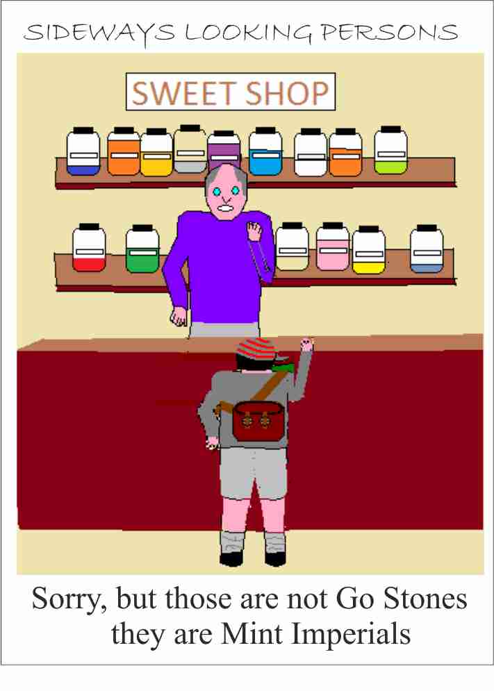 Sideways Looking Persons cartoon